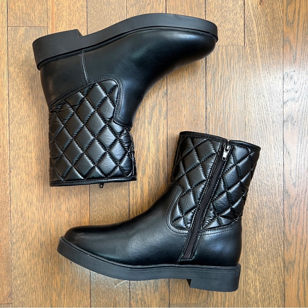 MANGO Kids Girls Leather Boots NEW